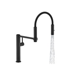 Mitigeur cuisine Pescara 360° Semi-Pro Noir mat H 460 mm