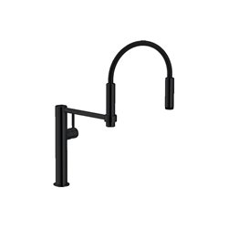 Mitigeur cuisine Pescara 360° Semi-Pro Noir mat H 460 mm