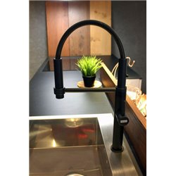 Mitigeur cuisine Pescara 360° Semi-Pro Noir mat H 460 mm