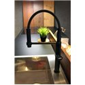 Mitigeur cuisine Pescara 360° Semi-Pro Noir mat H 460 mm
