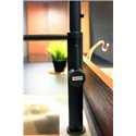 Mitigeur cuisine Pescara 360° Semi-Pro Noir mat H 460 mm