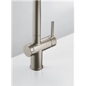 Mitigeur cuisine Active Twist à bec Nickel brossé