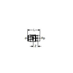 Raccord  PushFit avec filetage Femelle 652.562.00.1