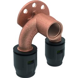 Applique PushFit 90° double Ø 12 mm 650.274.00.1