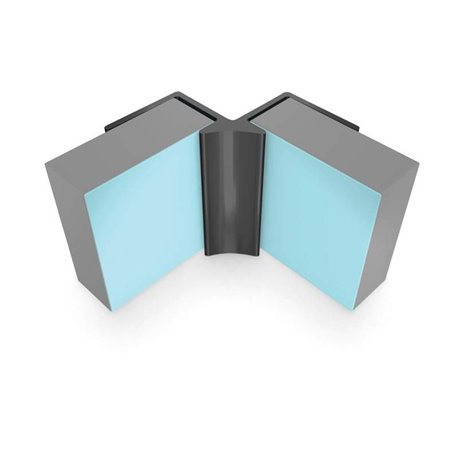Profilé d'angle 27130 Noir PVC