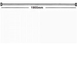 Rail droit gris 1900mm pour Paroi de douche Access