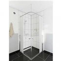 Rail en L gris 1500x1200 mm pour Paroi de douche Access