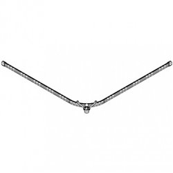 Rail en L gris 1800x820 mm pour Paroi de douche Access