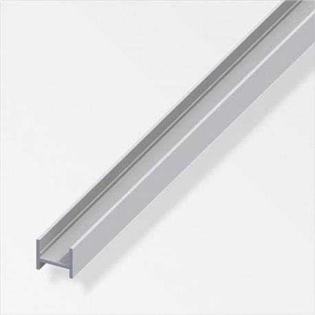 Profilé d'angle en H chromé satiné 