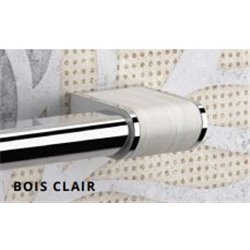 Caches de finition pour barre d'appui de douche Onyx II Bois clair (lot de 2)