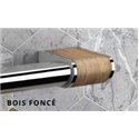 Caches de finition pour barre d'appui de douche Onyx II Bois foncé (lot de 2)