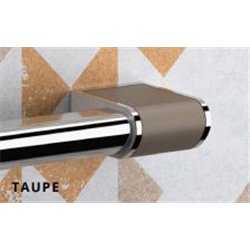 Caches de finition pour barre d'appui de douche Onyx II Taupe (lot de 2)
