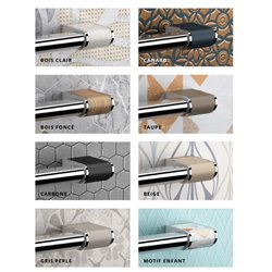Caches de finition pour barre d'appui de douche Onyx II Canard  (lot de 2)