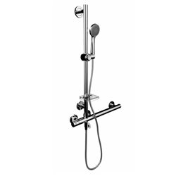 AKW INTERNATIONAL - Paroi de douche Larenco compensateur +16mm à +46mm pour  installation en niche H900mm Réf. 26703