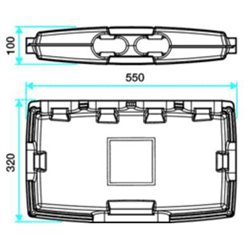 Caisson répartiteur Plat 6 sorties pour Minigaine