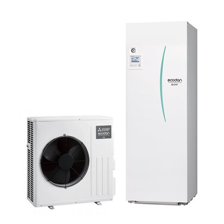 Pompe à chaleur air eau Ecodan Eco Inverter Duo 6 kWatts 170 Litres 2 zones Pompe à chaleur air eau Ecodan Eco Inverter Duo 6 kWatts 170 Litres 2 zones