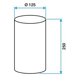 Minigaine Rallonge circulaire Ø 125 mm