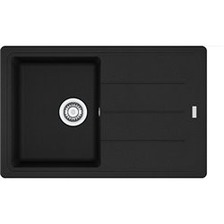 Evier Basis Fragranit+ BFG 611-78 Noir mat 