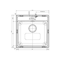 Evier Bell Inox BCX 610-51 Inox 