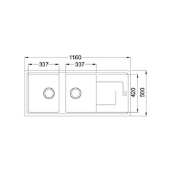 Evier Titan TTD 621 Graphite 