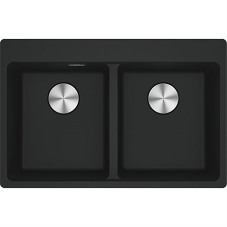 Evier Maris Fragranit+ MRG 620-34-34 Noir mat 