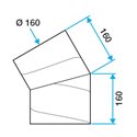 Calogaine Coude 30° Ø 160 mm