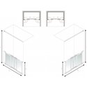 Paroi de douche Access Option SN 1420-1500x750 mm