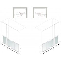 Paroi de douche Access Option SU 1700-1800mm version gauche