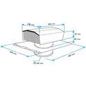 Sortie de toit Rectangle Tuile ø160 mm