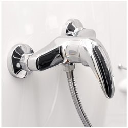 Cabine de douche Kineprime 100x80 cm angle Mécanique Portes pivotantes Receveur 9 cm Verre transparent