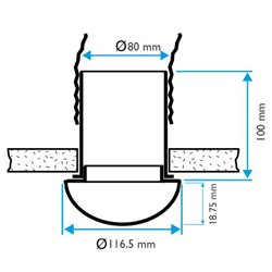 Bouche BIO Ronde ø80 mm