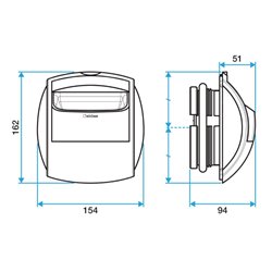 Bouche Autoréglable Bap'Si Simple Débit S2 Modulo sans fût 45 m3/h