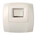 Bouche VMC hygroréglable Bahia Curve S W13 Bouton poussoir 9V 5 m3/h Ø80 mm