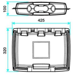 Caisson répartiteur Plat 3 sorties pour Minigaine