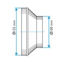 Réduction galva RCC ø125 - ø100 mm