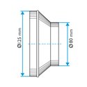 Réduction galva RCC RCC ø125-ø80 mm