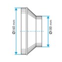 Réduction galva RCC RCC ø160-ø100 mm
