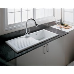 Evier Galassia Fraceram GAK 611 Blanc Uni réversible