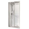 Cabine de douche Kineprime C niche Thermostatique Porte pivotante 90x90 cm Verre transparent