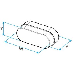 Minigaine Bouchon ø 80mm 40x100 mm