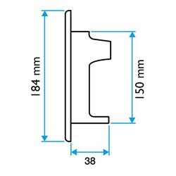 Grille extérieure GEB 160 Blanc