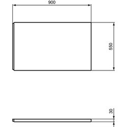 Tablier pour baignoire I.life rectangulaire frontal 90 cm 