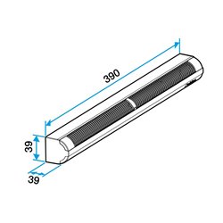 Entrée d'air auto Mini EA 30 m3/h Blanc