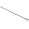Barre de stabilisation pour paroi de douche oblique finition argent brillant