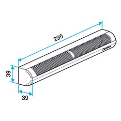 Kit Entrée d'air auto Mini EA 15/22/30/45 m3/h Blanc + auvent