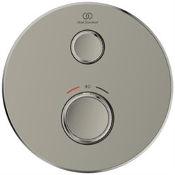 Mitigeur thermostatique à encastrer Ceratherm Navigo Design rond 1 sortie Gris orage