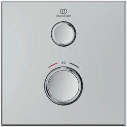 Mitigeur thermostatique à encastrer Ceratherm Navigo Design carré 1 sortie Chromé