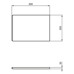 Tablier pour baignoire I.Life rectangulaire frontal 80 cm 