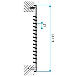 Grille d'aération GAT avec GAM 150x200