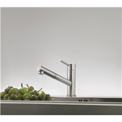 Mitigeur cuisine Orbit Avec Douchette inox